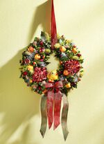 Wandkranz in herbstlichen Farben 