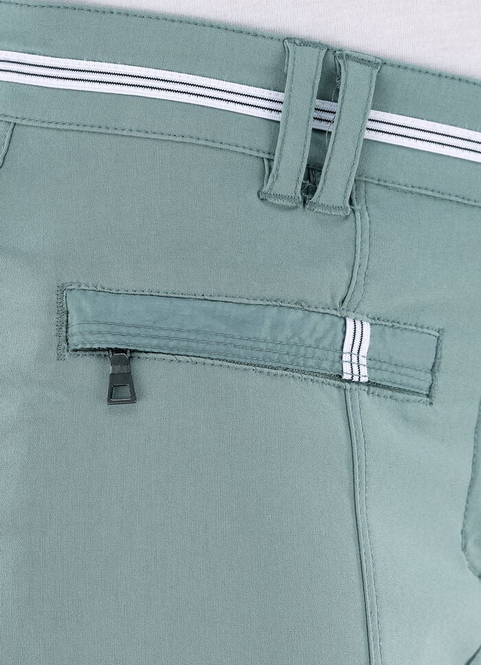 7/8-lange Hose mit kontrastfarbenem Zierband JADEGR&Uuml;N