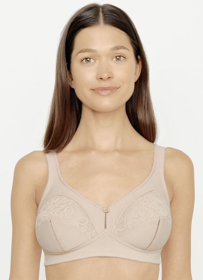 Zweierpack BH mit Spitzeneins&auml;tzen 1X GRAFIT, 1X PUDER