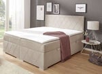 Boxspringbett mit Topper und Bettkasten CREME