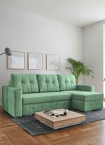 Polsterecke mit Bettfunktion GRÜN