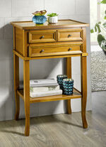 Beistelltisch mit Schubladen und Metallgriffen KIRSCHBAUM
