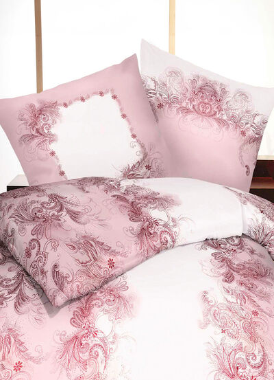 Bügelleichte Bettwäsche-Garnitur mit Reißverschluss 