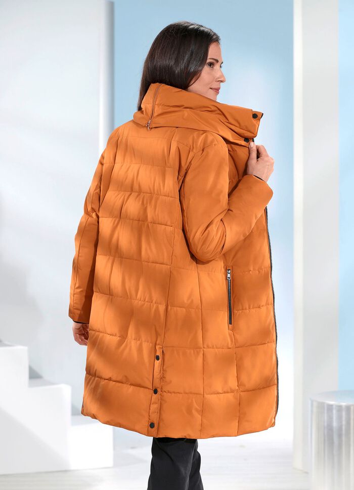 Funktions-Kurzmantel mit variabel tragbarem Kragen 