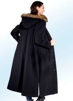 Mantel mit abnehmbarer Kapuze 