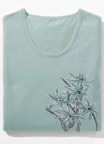 Nachthemd mit platziertem Druck und kurzen Ärmeln JADE