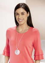 Silberfarbene Schlangenkette mit Anhänger 