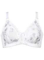 Naturana Minimizer-BH mit dezent gl&auml;nzendem Floraldruck WEISS