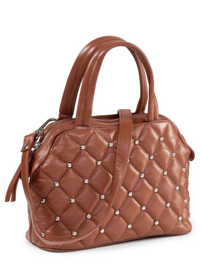 Laurina, Tasche, Damen, mit abnehmbarem, verstellbarem Umh&auml;ngeriemen COGNAC
