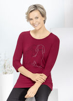 Ansprechendes Shirt mit Strasszier 