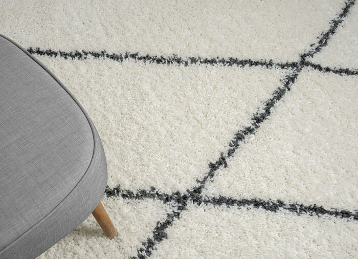 Traumhaft flauschige Shaggy-Brücken, -Galerien und -Teppiche CREME