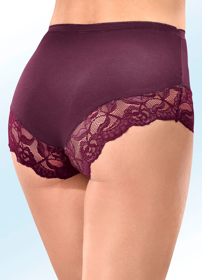 Viererpack Slips mit Elastikspitze 