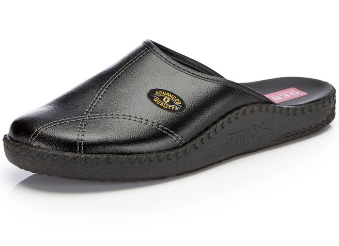 Klassische Herren-Pantoletten, mit anatomisch geformtem Fu&szlig;bett 