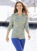 Poloshirt mit V-Ausschnitt 