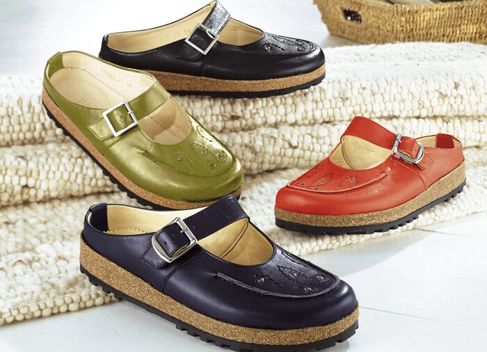 Haflinger Lederclog mit Applikation und Nieten 