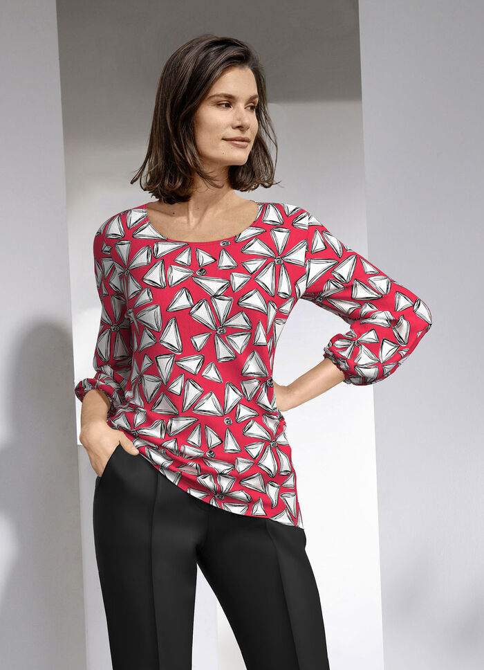 Shirt mit farbbrillantem Druck 