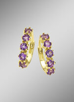 Ohrringe mit echt Amethyst 