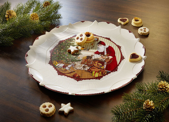 Geb&auml;ckteller aus hochwertigem Porzellan 