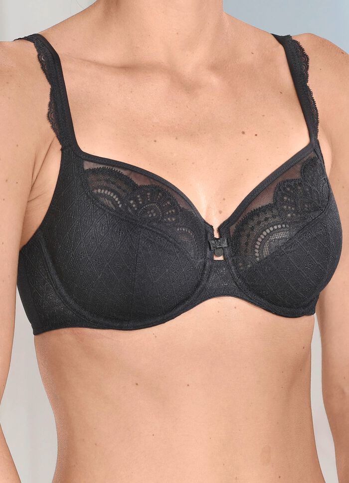 Rosa Faia B&uuml;gel-BH mit h&uuml;bscher Elastikspitze 