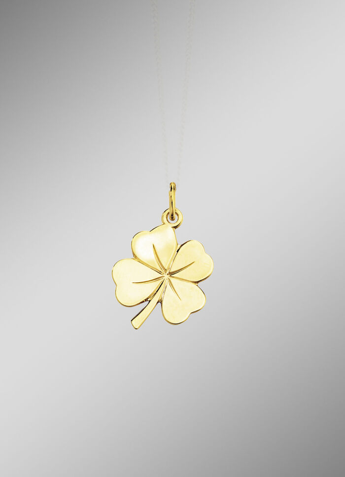 Kleeblatt-Anhänger aus Gold 