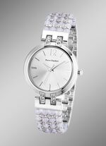 Pierre Chaubert-Quartz-Damenuhr mit Metallgeh&auml;use und Metallband 