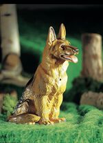 Bewegungsmelder Sch&auml;ferhund aus Kunststoff 