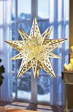 Beleuchteter Fensterstern mit Fernsteuerung 