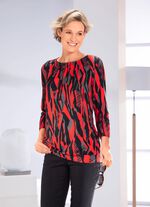 Shirt mit Schlingenknopfverschluss 