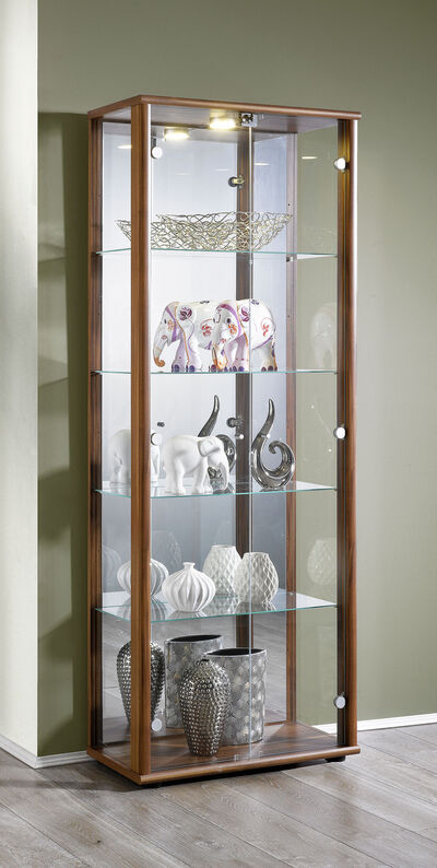 Vitrine, 2-türig, mit LED-Beleuchtung 