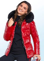 Jacke in trendgenauer Lack-Optik 