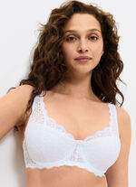 Triumph Amourette Bügel-BH mit Elastikspitze WEISS