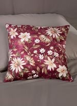 Kissenbezug in Samtoptik BORDEAUX-MULTICOLOR