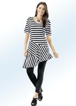 Leggings mit edel gl&auml;nzendem Ziermotiv SCHWARZ