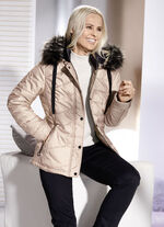 Funktionsjacke mit abnehmbarer Kapuze 