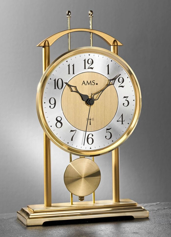 Tischuhr mit Funkwerk GOLD