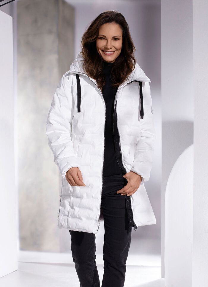 Funktions-Kurzmantel in 2 Farben NATURWEISS