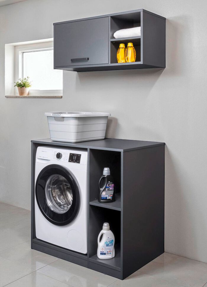 Raffinierte Schr&auml;nke mit Melaminbeschichtung ANTHRAZIT