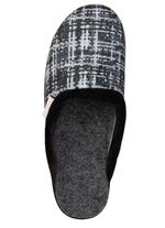 Klassische Damen-Hausschuhe, Weite G, mit angenehmer Polsterung SCHWARZ