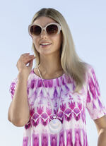 Silberfarbene Schlangenkette mit Anhänger 