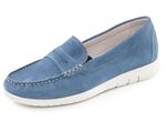 ELENA EDEN, klassische Damen-Slipper, Weite H, mit herausnehmbarem Fu&szlig;bett JEANS