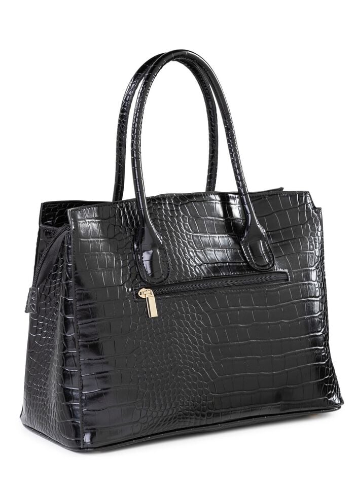 Tasche aus krokogepr&auml;gtem Synthetik 