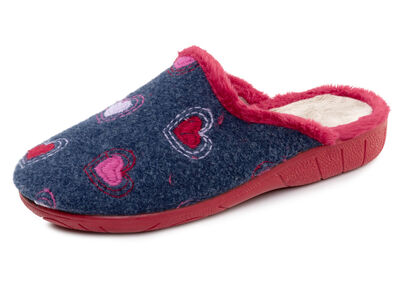 Laurina, warme Damen-Hausschuhe, mit Plüsch 