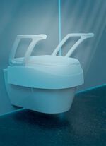 Toilettensitzerh&ouml;hung mit Armlehnen 