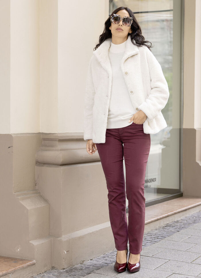 Jacke aus kuschelweichem Plüsch 