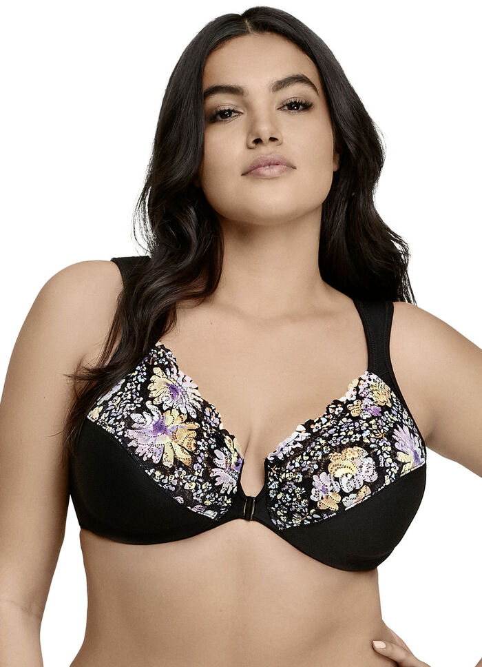 Glamorise Bügel-BH mit Floraldessin 