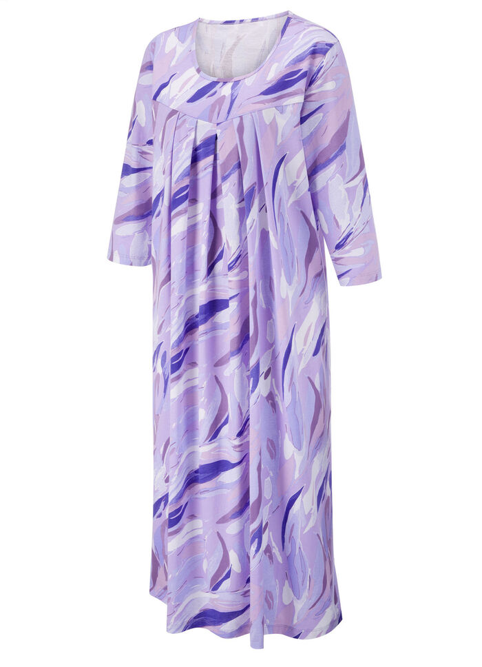 Knöchellanges Nachthemd aus reiner Baumwolle  