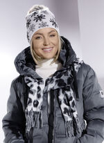 Schal mit Raubtierfell-Dessin 