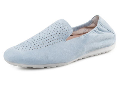 ELENA EDEN Slipper aus weichem Veloursleder mit luftiger Perforation 