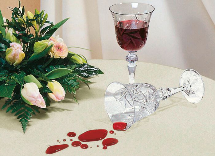 B&uuml;gelfreie Tischdecke mit Fleckschutz-Ausr&uuml;stung CHAMPAGNER