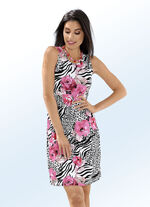 Kleid mit Inkjet-Druckdessin, &auml;rmellos 